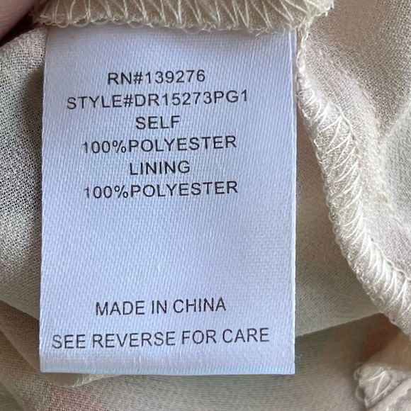 •DR2• Semi-Sheer Lined Floral Bow Tie Blouse - Size Medium - Picture 8 of 10